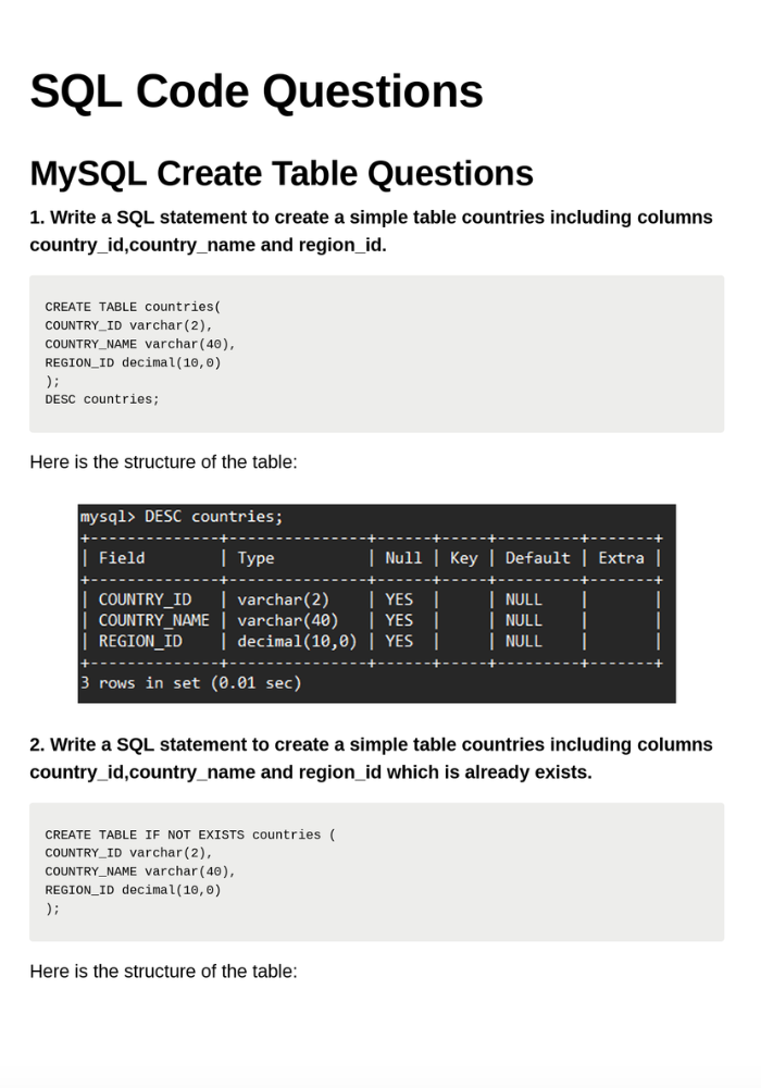 SQL Q&A